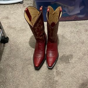 Red cowboy boots
